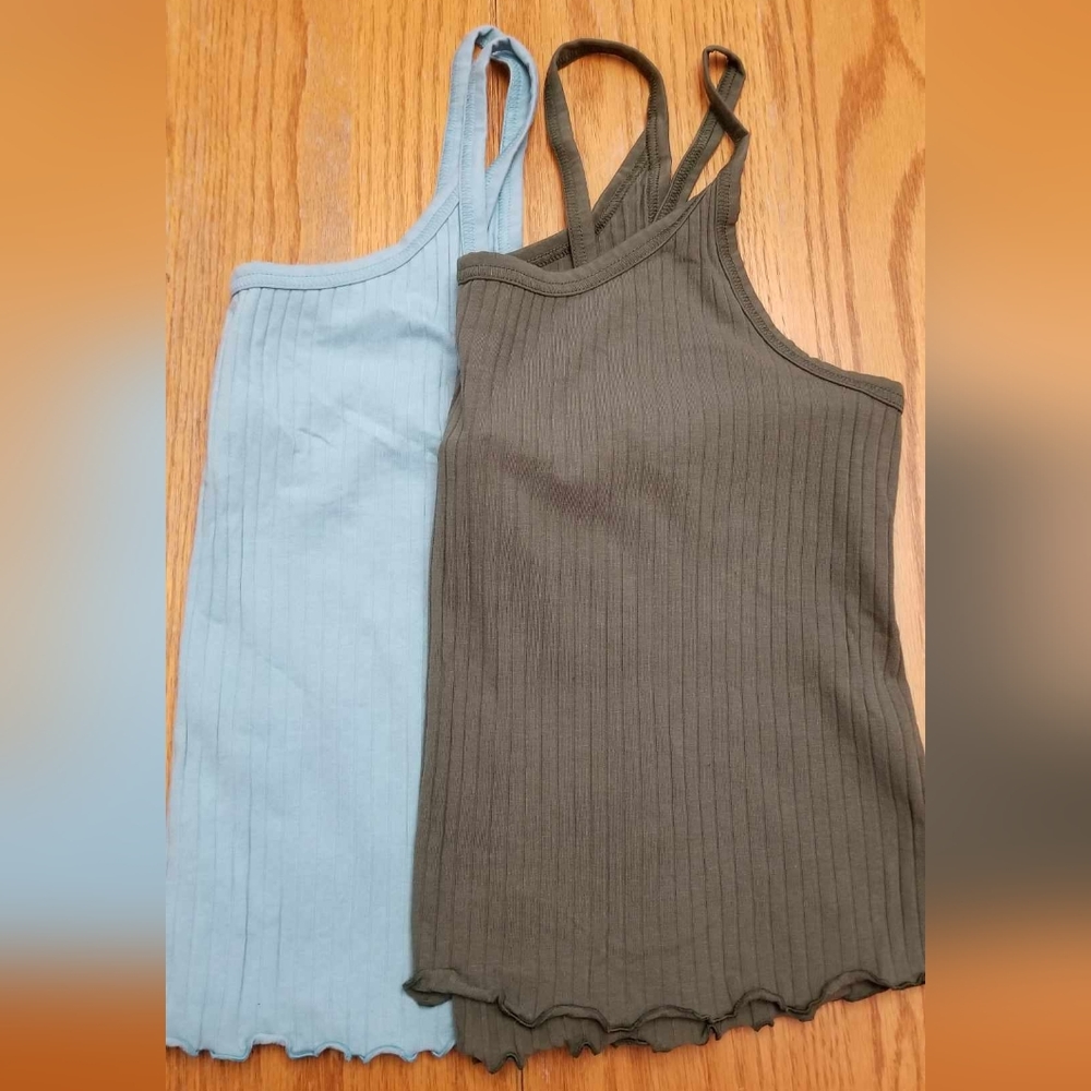 Two Old Navy Ribbed Tanks